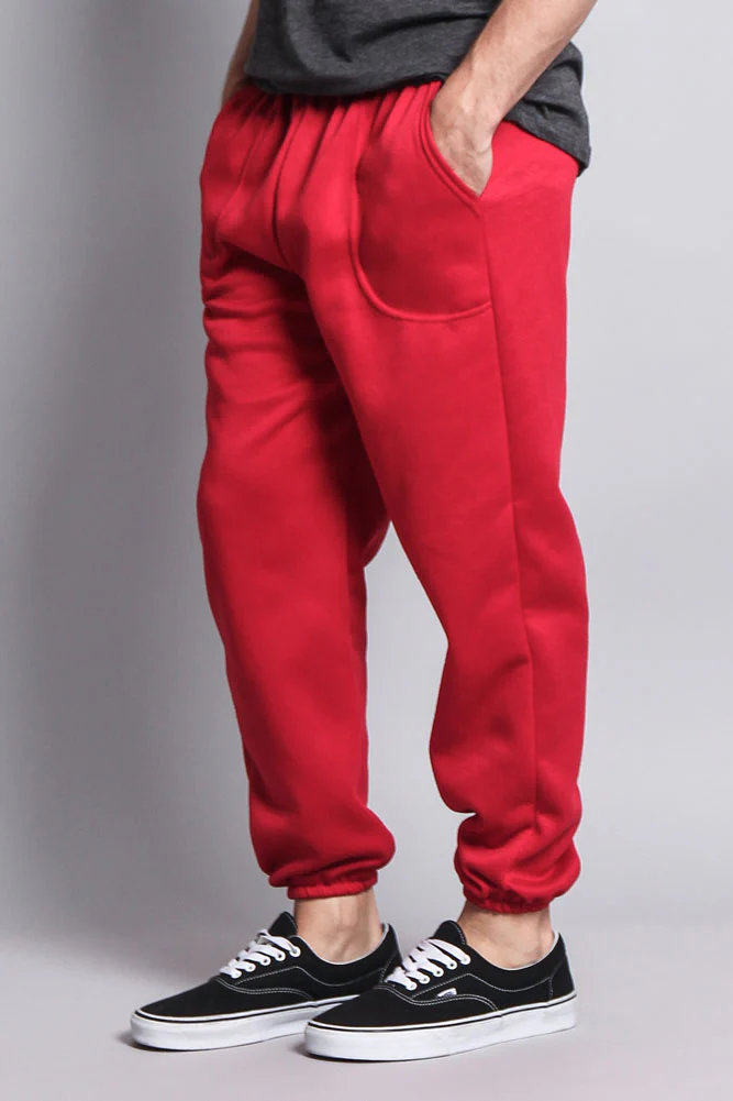 Basic Solid Color Fleece Sweatpants (New Colorways) - Image 27