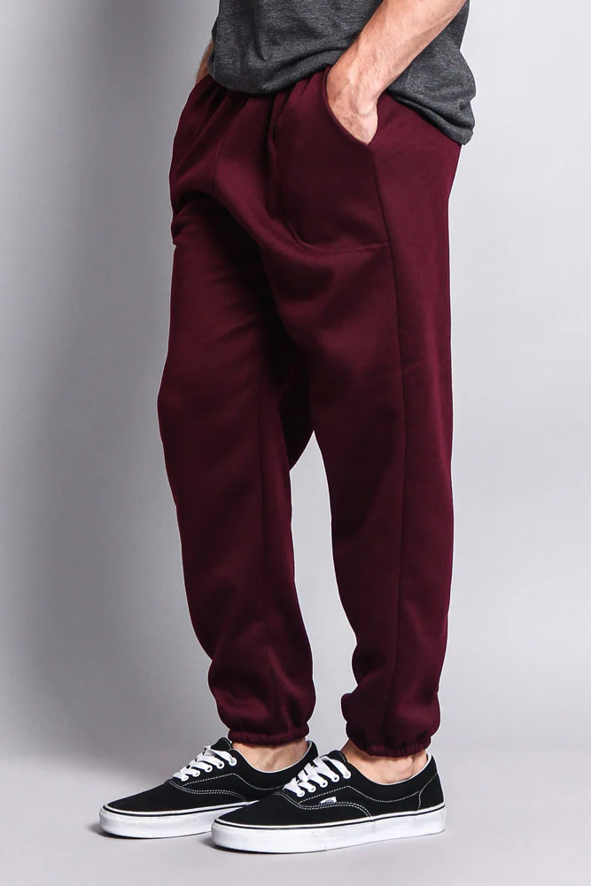 Basic Solid Color Fleece Sweatpants (New Colorways) - Image 3