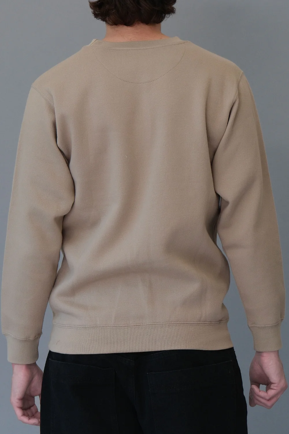 Basic Solid Crew-Neck Sweatshirt - Image 12