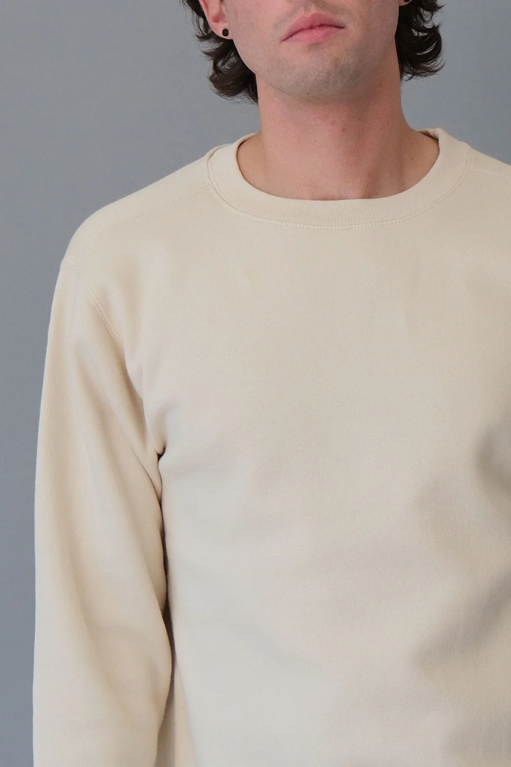 Basic Solid Crew-Neck Sweatshirt - Image 15