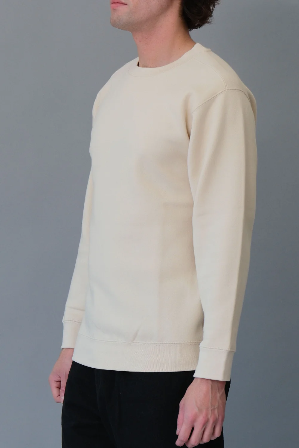 Basic Solid Crew-Neck Sweatshirt - Image 16