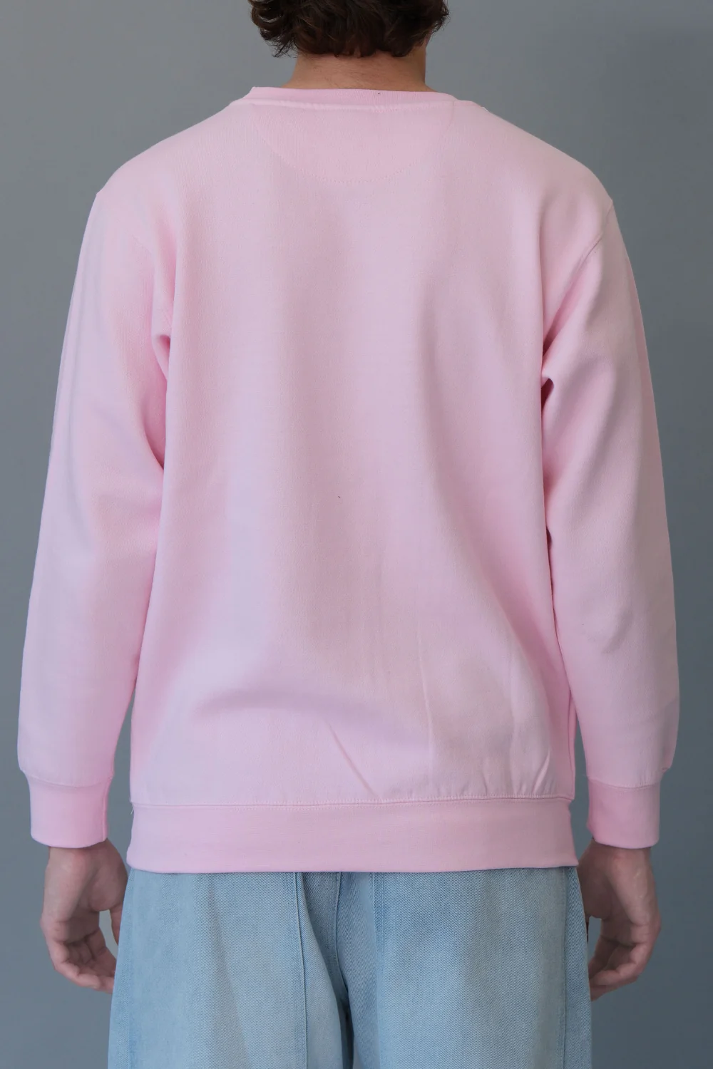 Basic Solid Crew-Neck Sweatshirt - Image 6