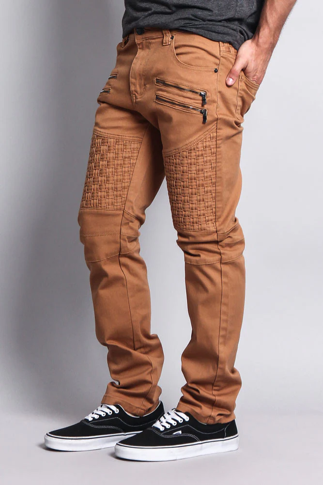 Basket Weave Biker Twill Jeans - Image 22