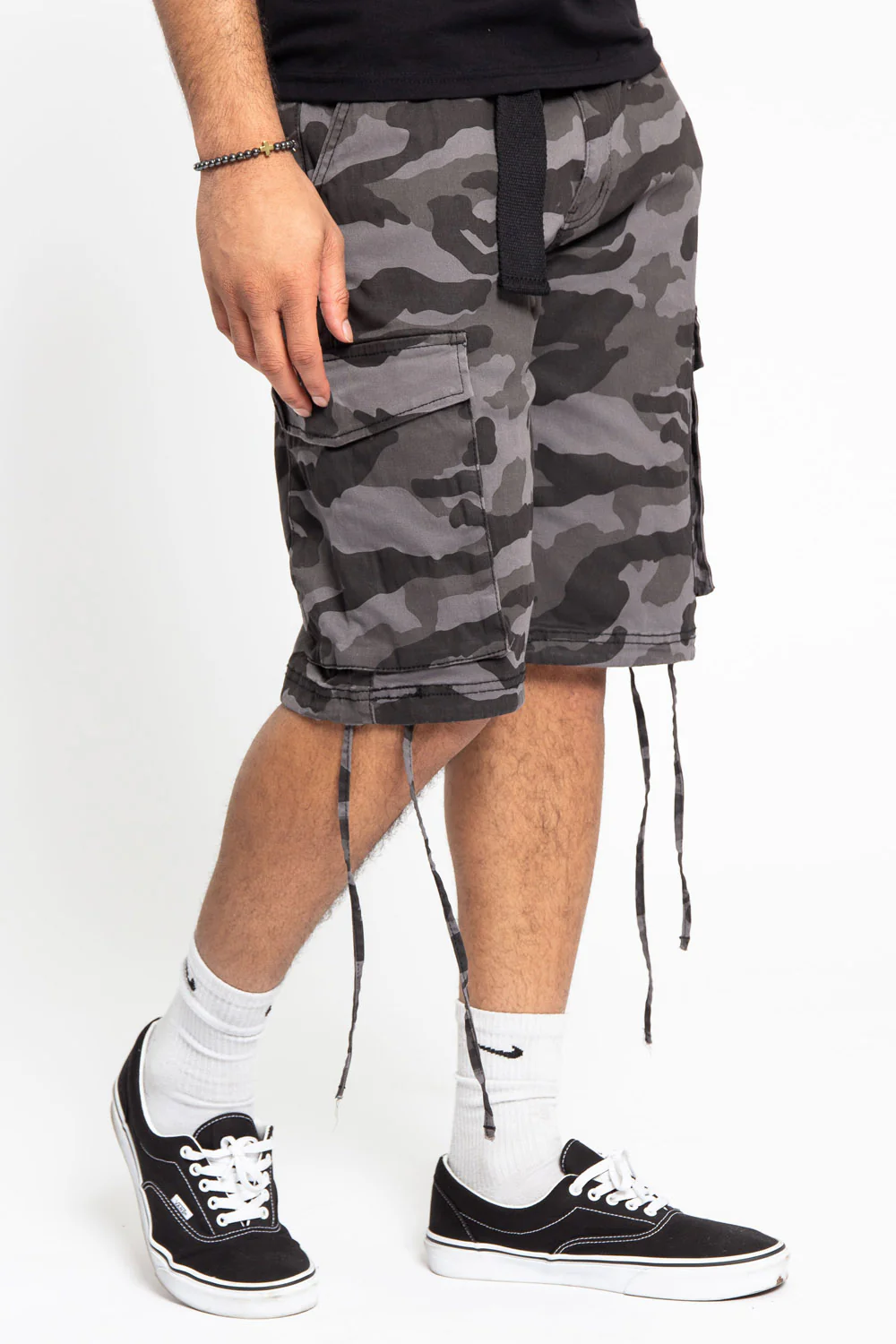 Belted Camo Cargo Shorts - Image 11
