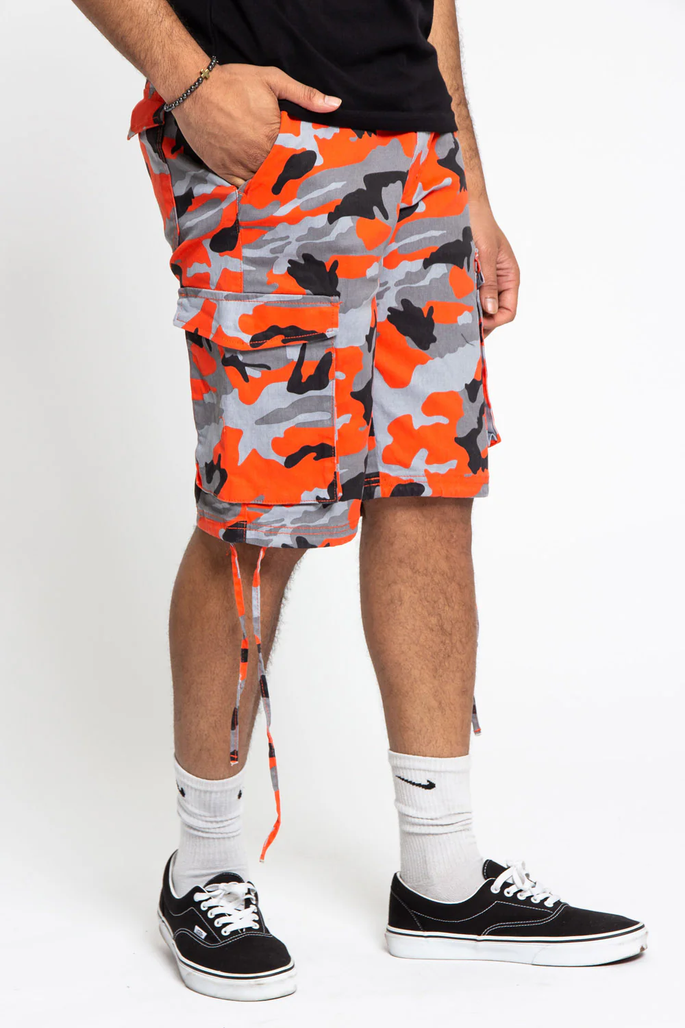 Belted Camo Cargo Shorts - Image 35