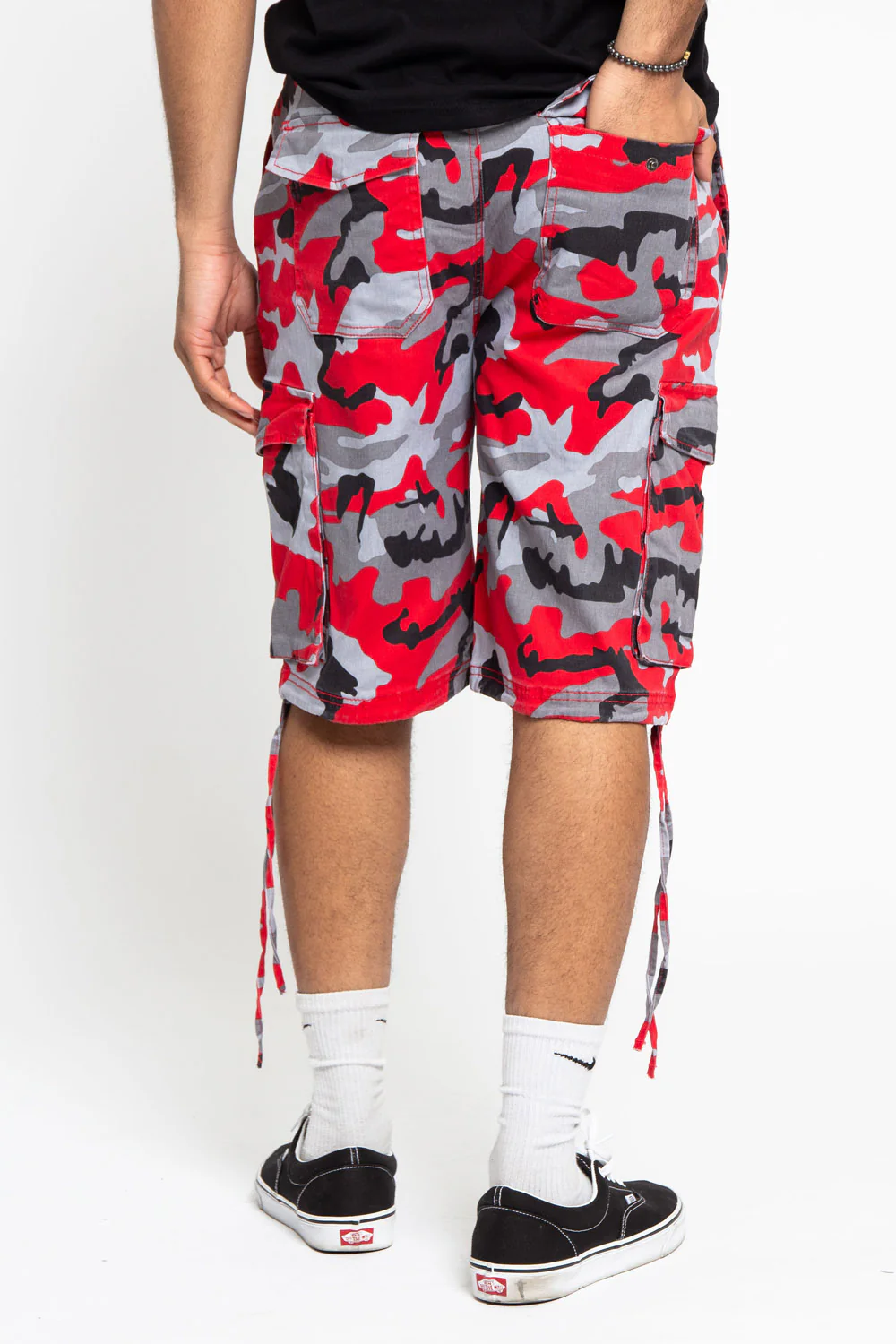 Belted Camo Cargo Shorts - Image 44
