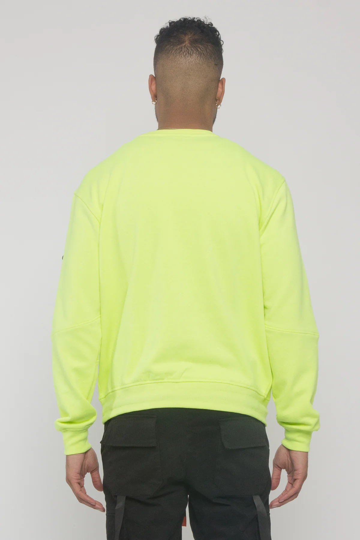Buckled Front Pocket Pullover Crewneck - Image 9