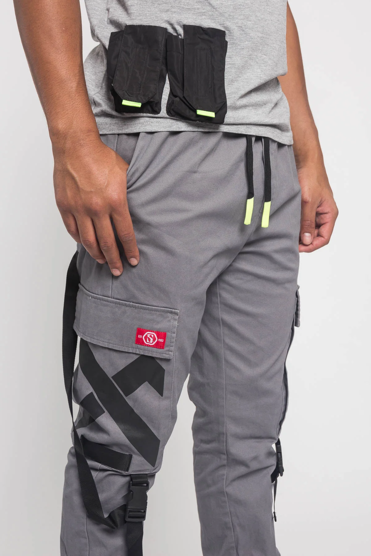Buckled T-Shirt and Jogger Techwear Set - Image 11