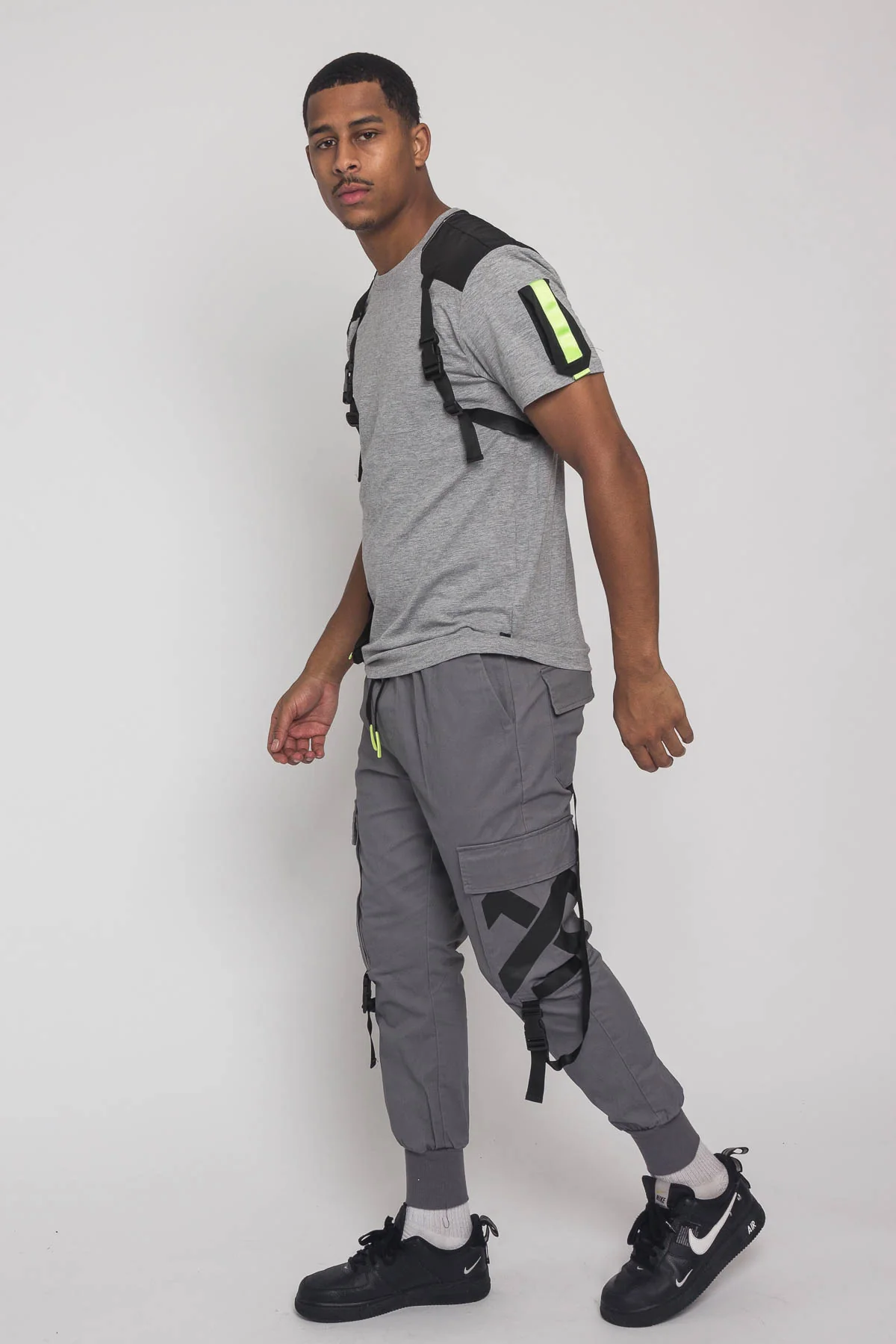 Buckled T-Shirt and Jogger Techwear Set - Image 8