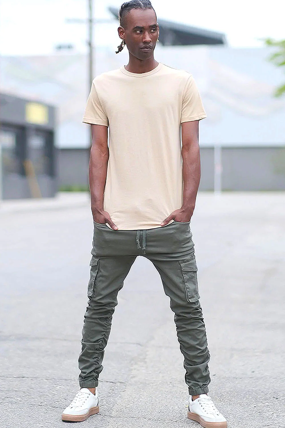 Bungee Scrunched Cargo Joggers - Image 3