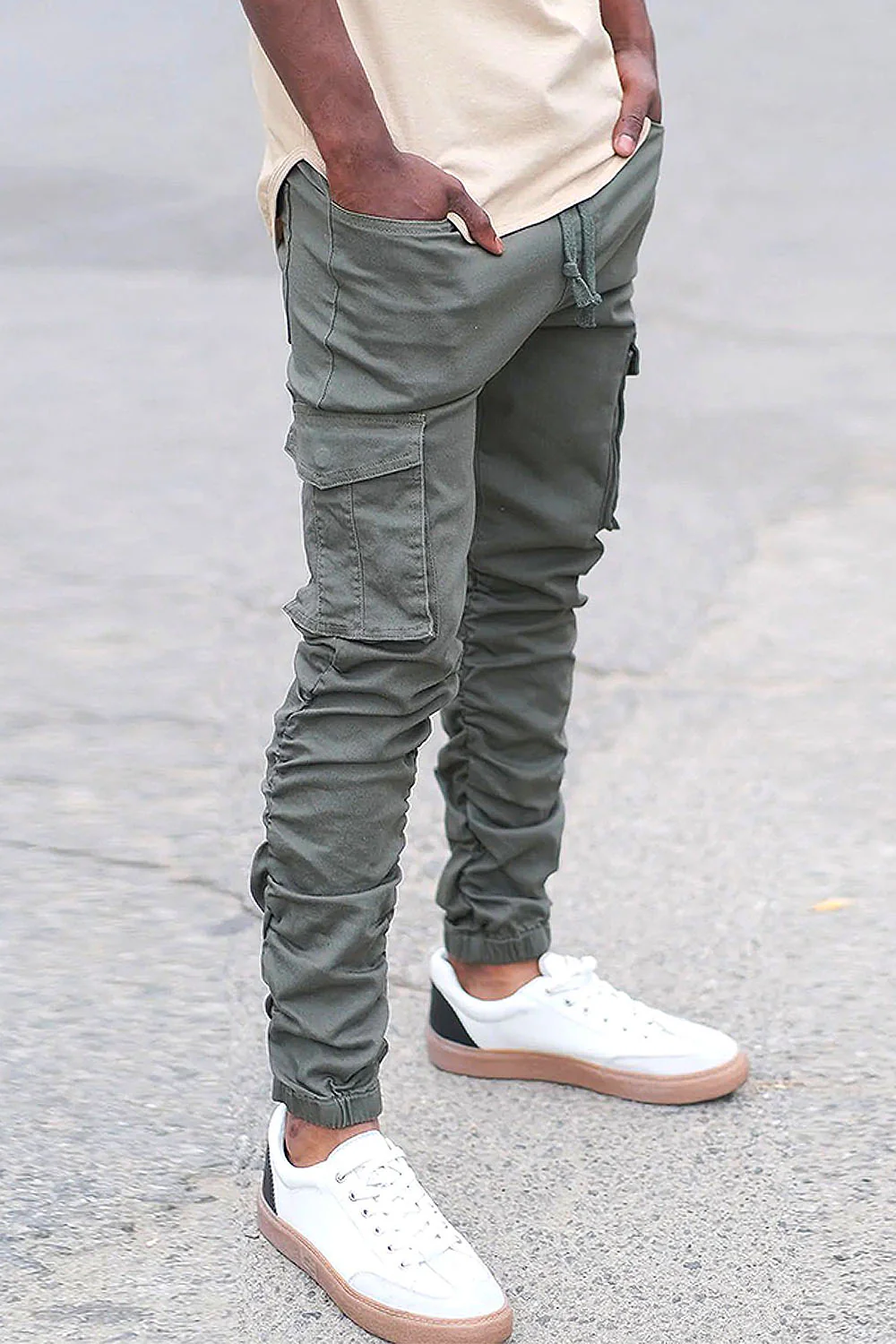 Bungee Scrunched Cargo Joggers - Image 5