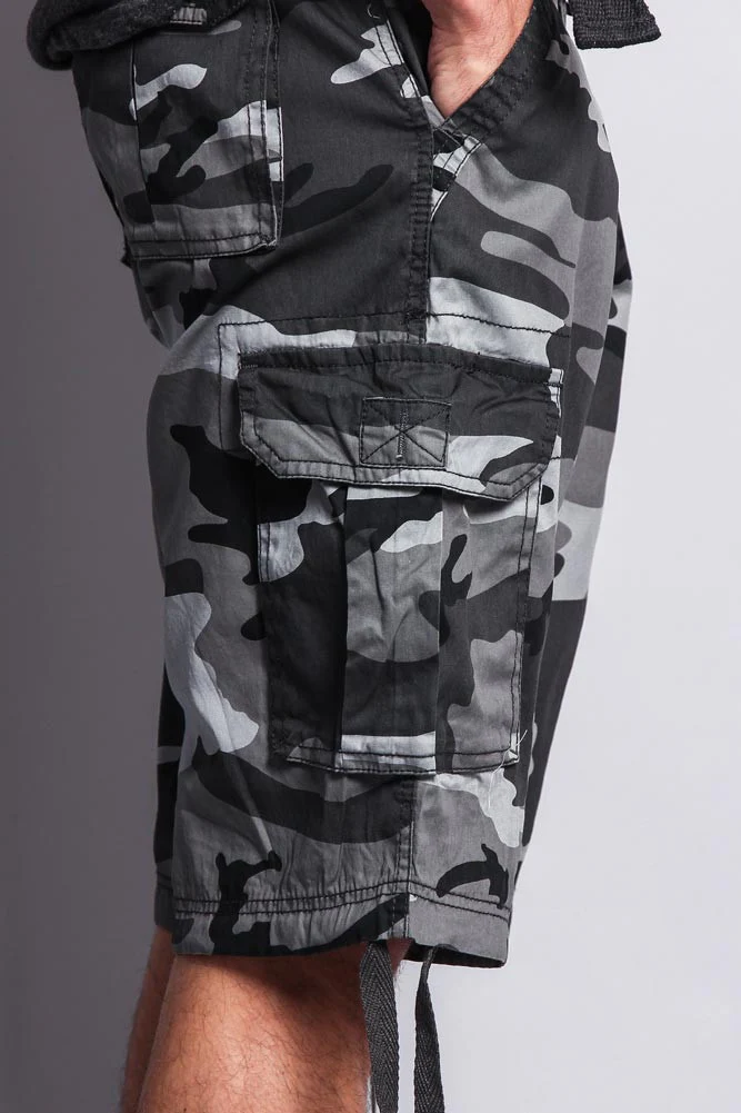 Camo Ripstop Belted Cargo Shorts - Image 17