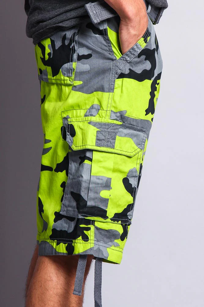 Camo Ripstop Belted Cargo Shorts - Image 21