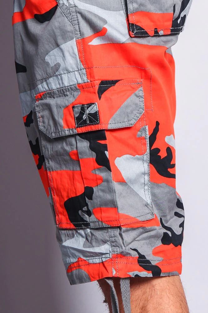 Camo Ripstop Belted Cargo Shorts - Image 25