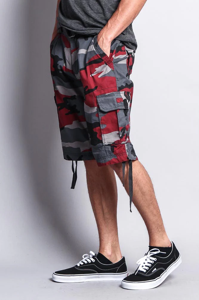 Camo Ripstop Belted Cargo Shorts - Image 31