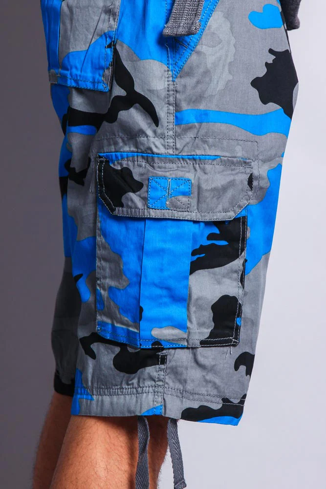 Camo Ripstop Belted Cargo Shorts - Image 37