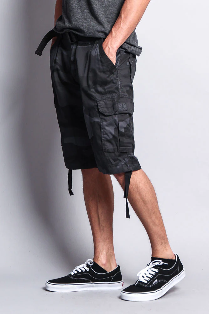 Camo Ripstop Belted Cargo Shorts - Image 6