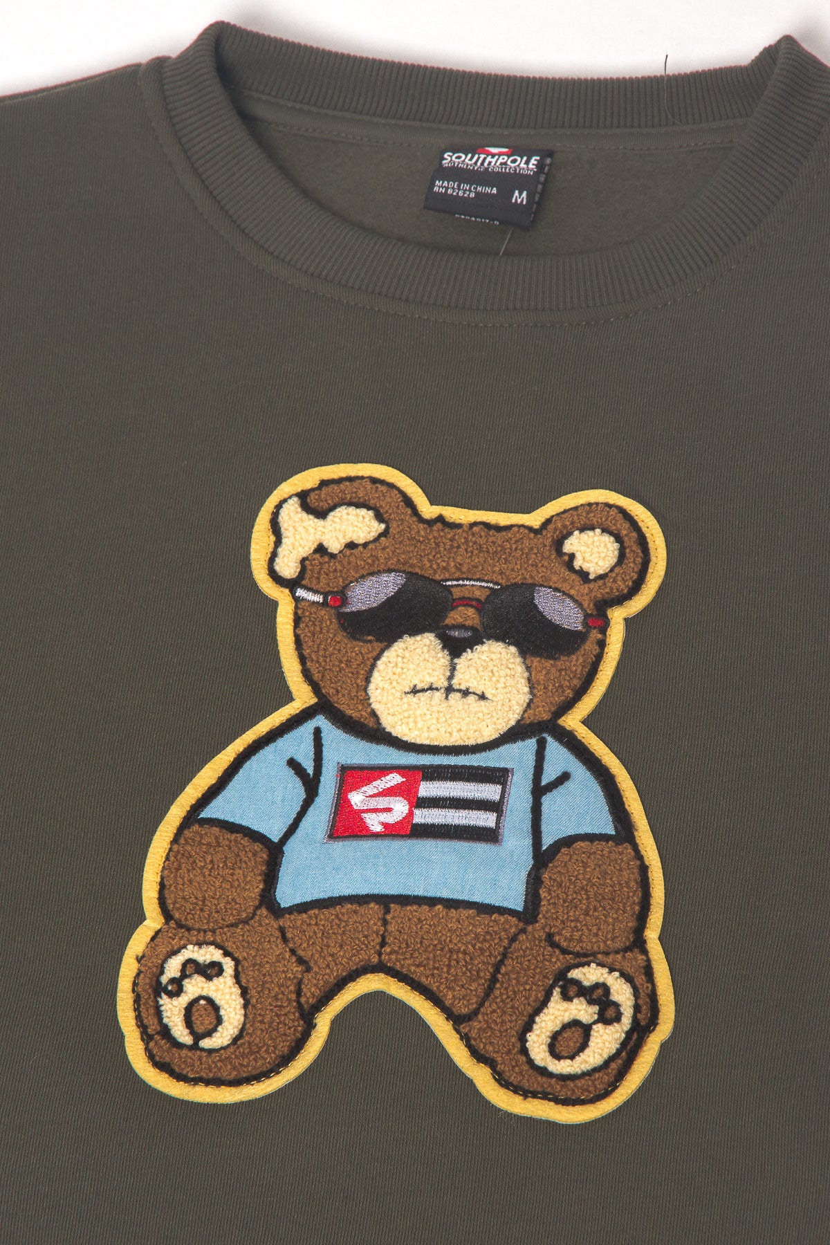 Chenille Bear Patch Fleece Crewneck - Image 12