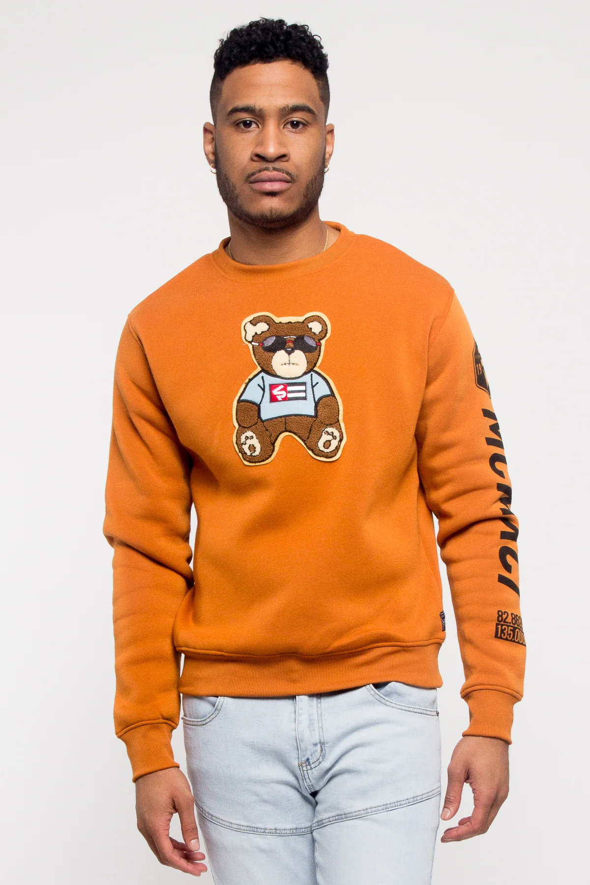 Chenille Bear Patch Fleece Crewneck - Image 13