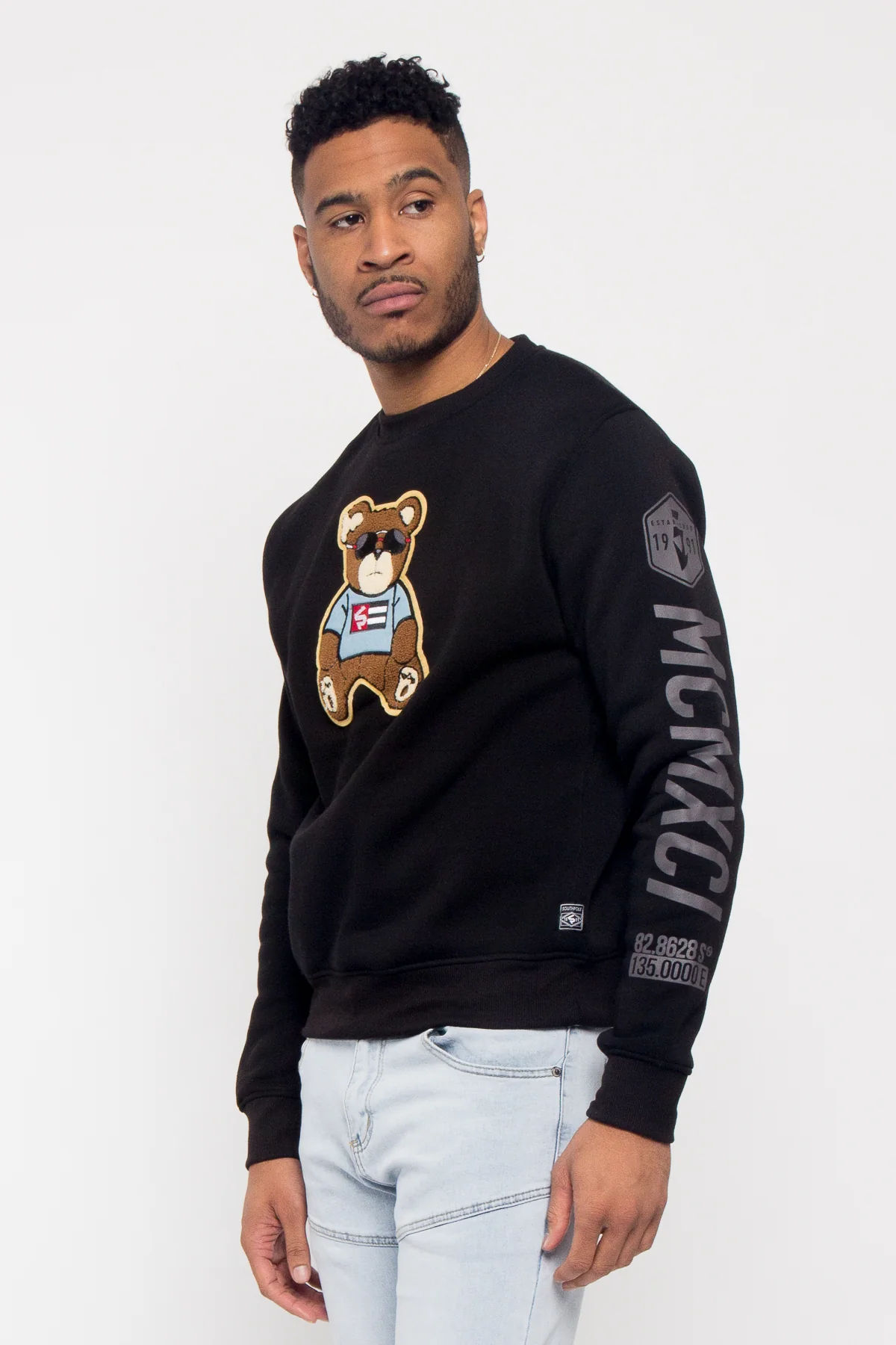 Chenille Bear Patch Fleece Crewneck - Image 20