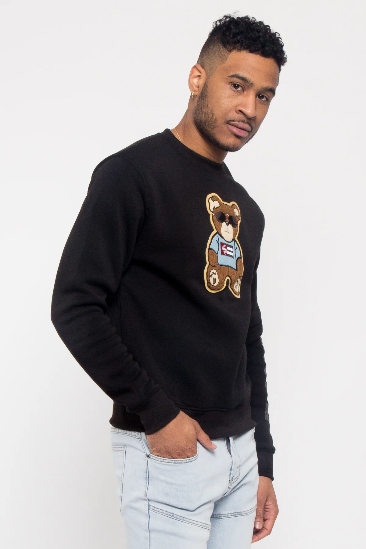 Chenille Bear Patch Fleece Crewneck - Image 22