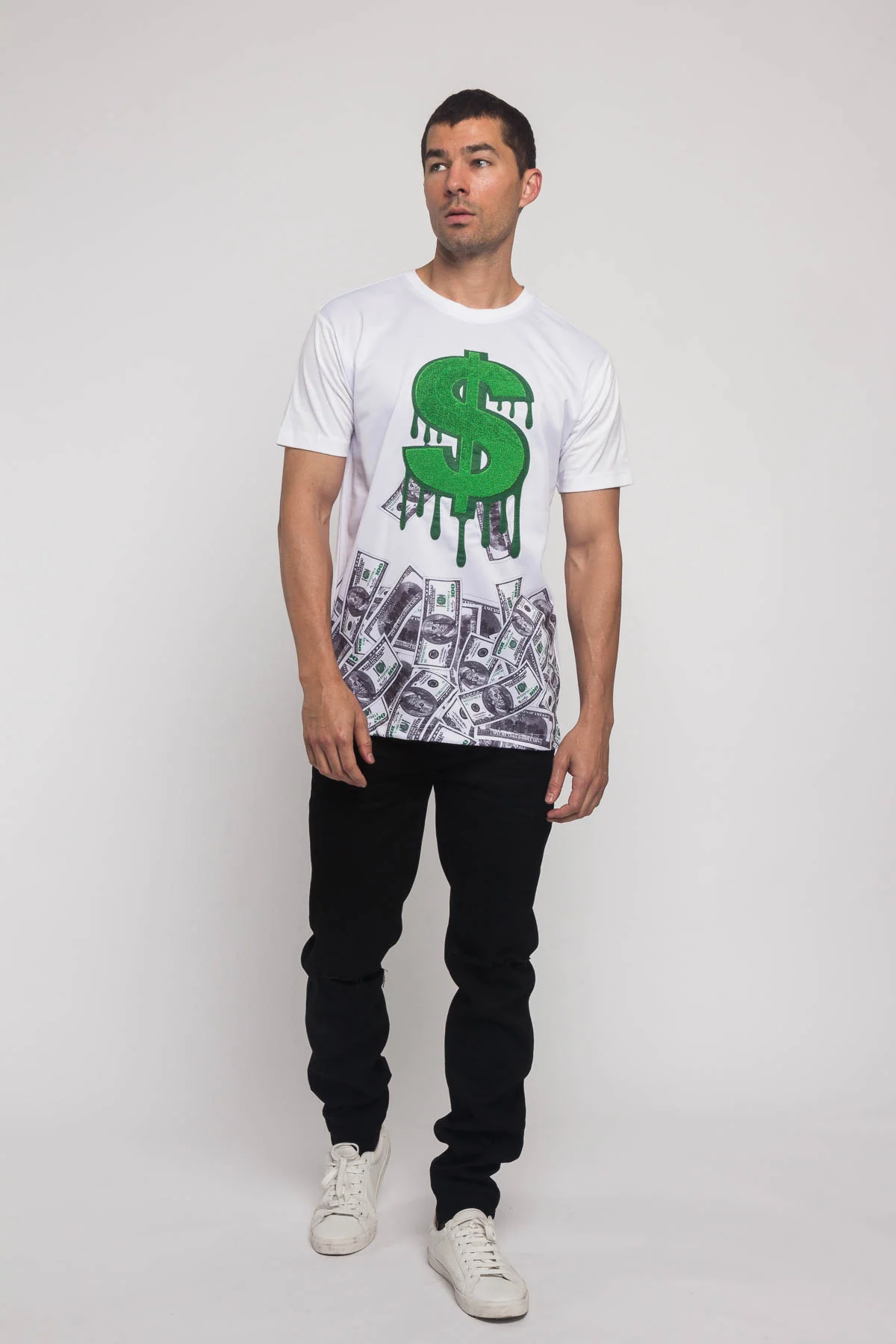 Chenille Dollar Sign T-Shirt - Image 7