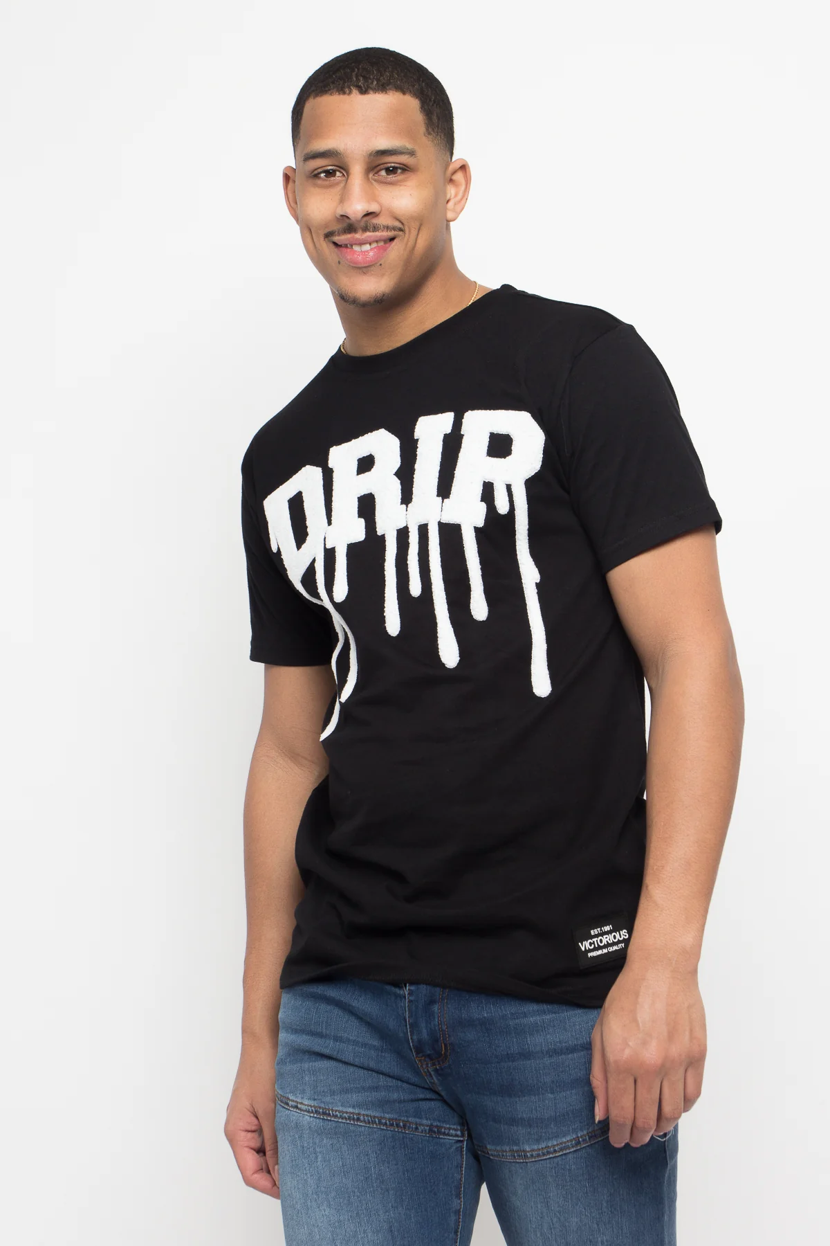 Chenille Patch Drip T-Shirt - Image 11