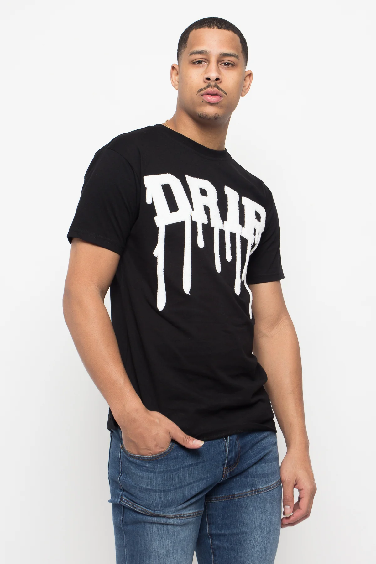 Chenille Patch Drip T-Shirt - Image 13
