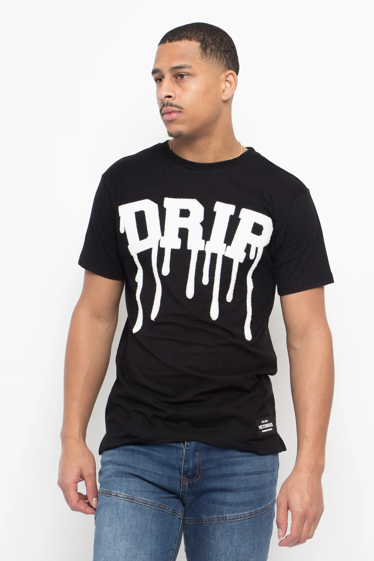 Chenille Patch Drip T-Shirt - Image 14