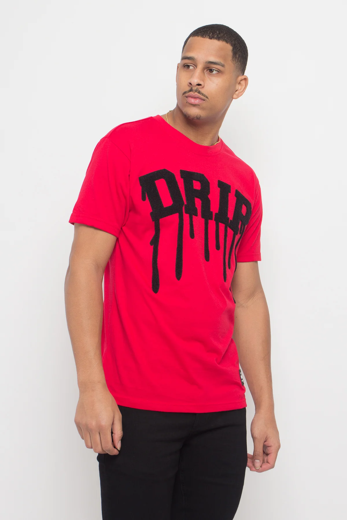 Chenille Patch Drip T-Shirt - Image 9