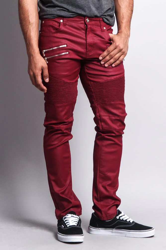 Coated Biker Jeans - Image 10
