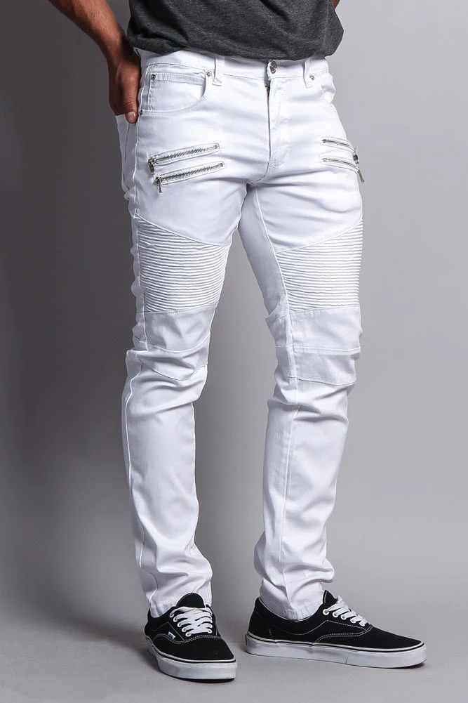Coated Biker Jeans - Image 25