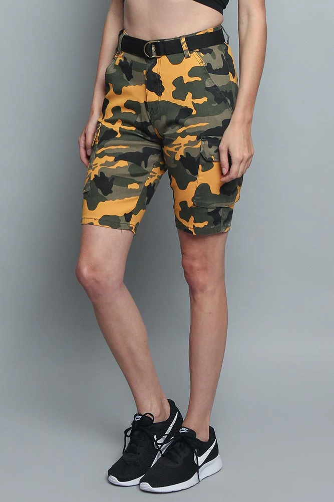 Color Camo Cargo Shorts - Image 14
