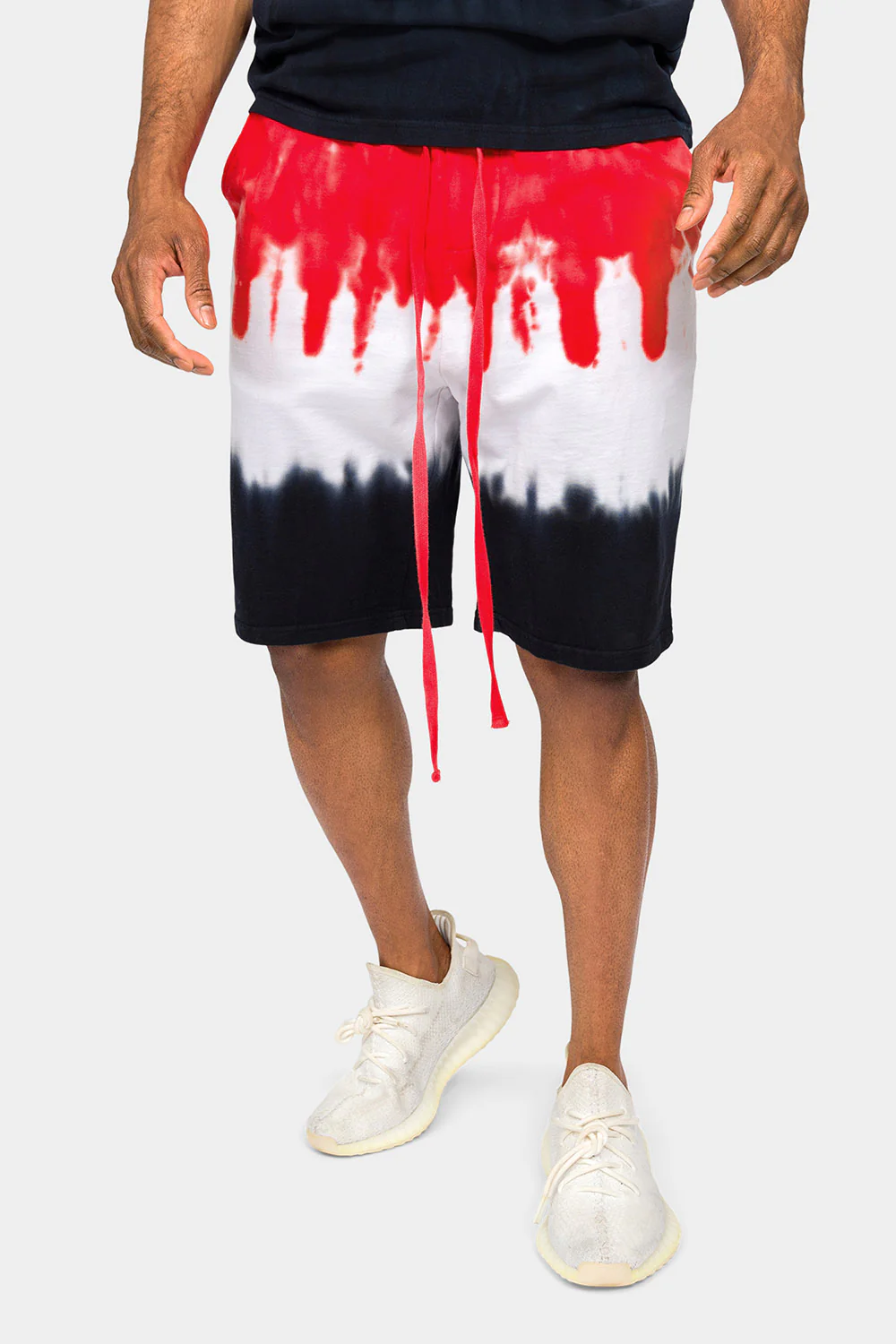 Colorblock Tie Dye Cotton Tank Top Shorts Set - Image 6