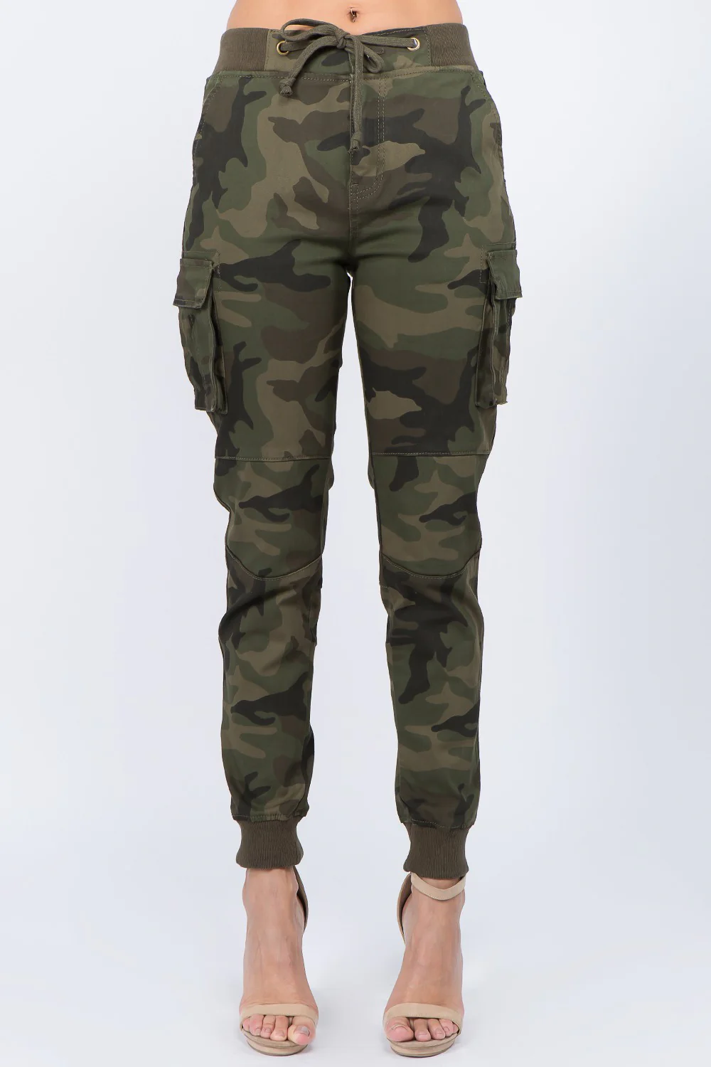 Women's Essential Colored Cargo Joggers