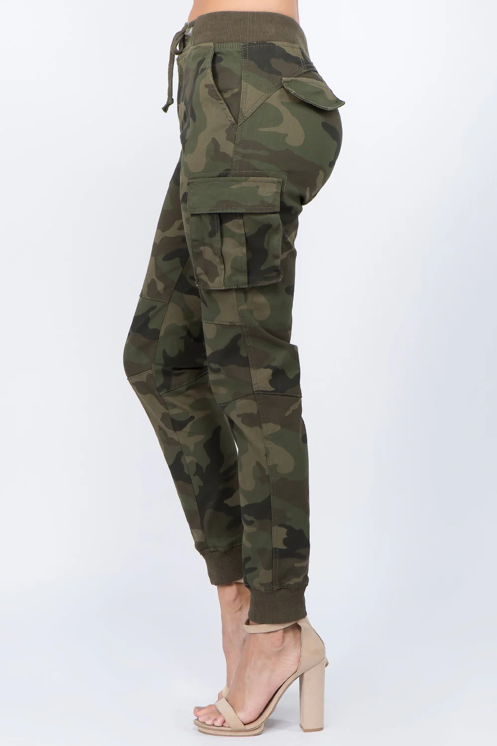Women's Essential Colored Cargo Joggers - Image 2