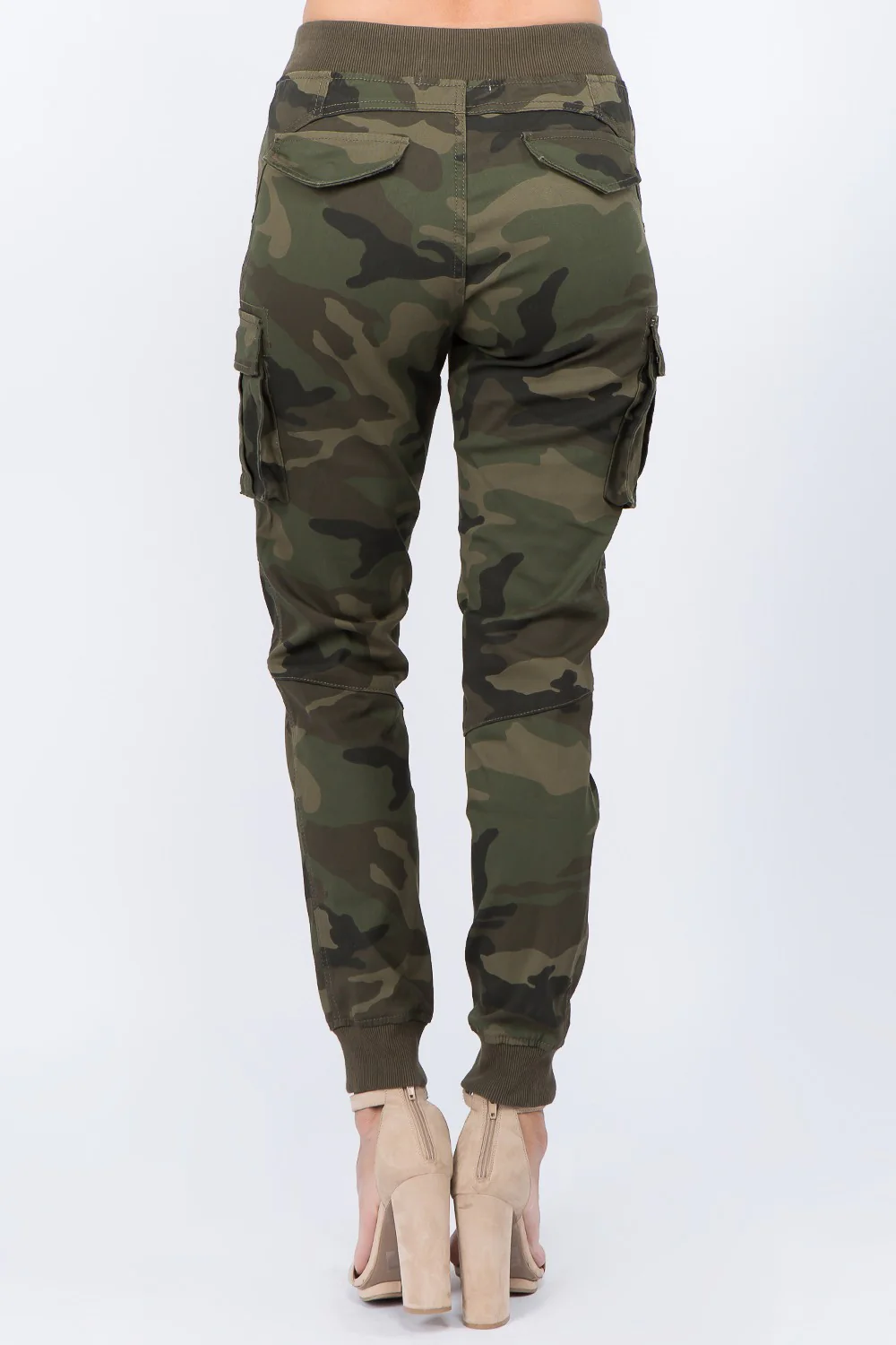 Women's Essential Colored Cargo Joggers - Image 3