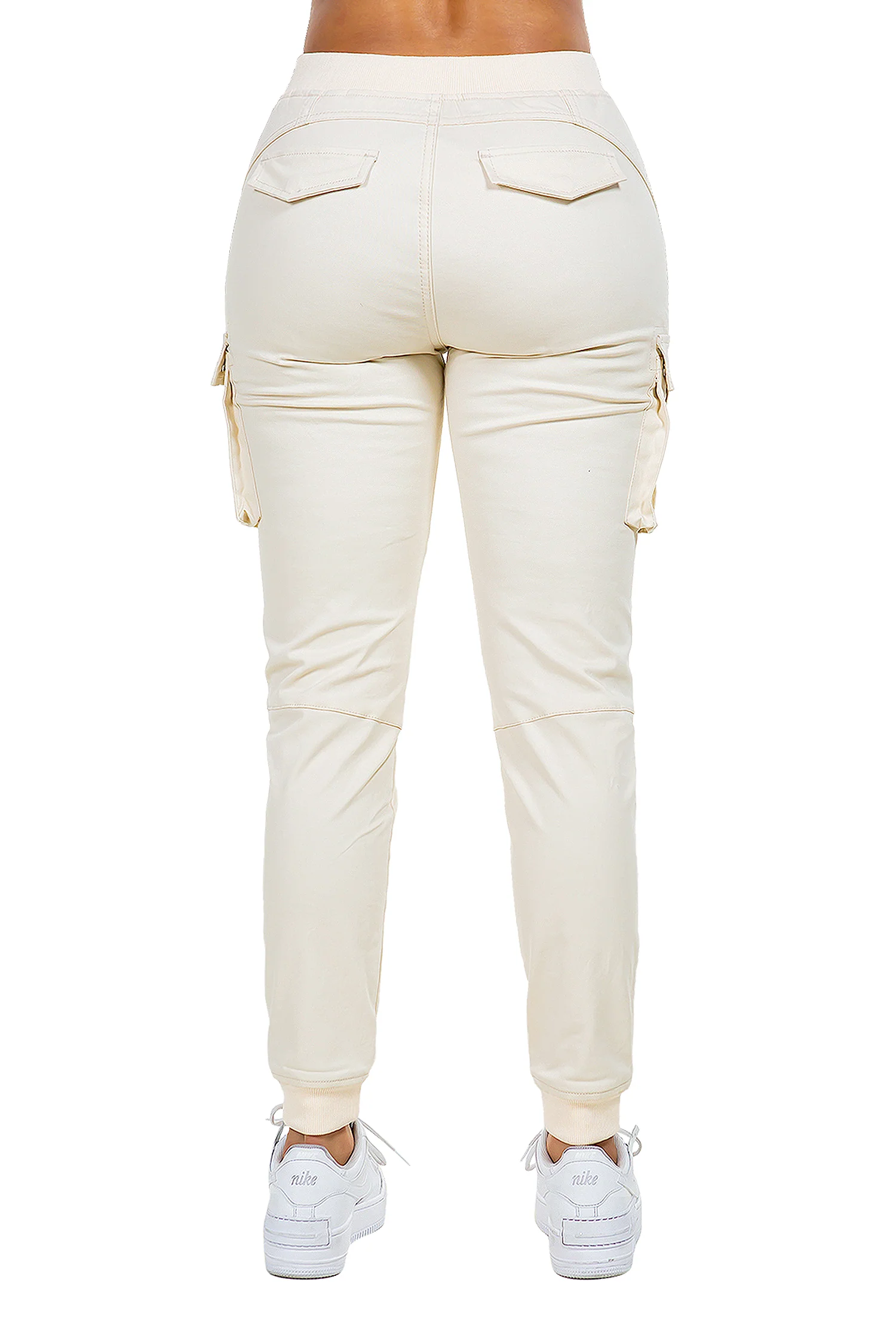Women's Essential Colored Cargo Joggers - Image 30