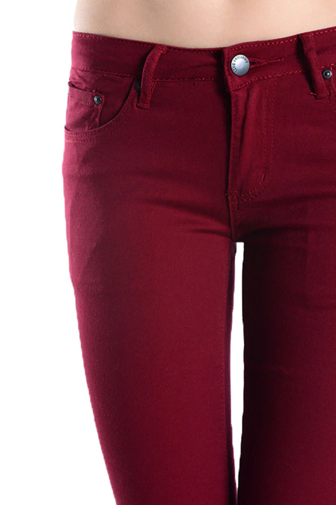 Colored Cut Skinny Fit Jeans - Image 12
