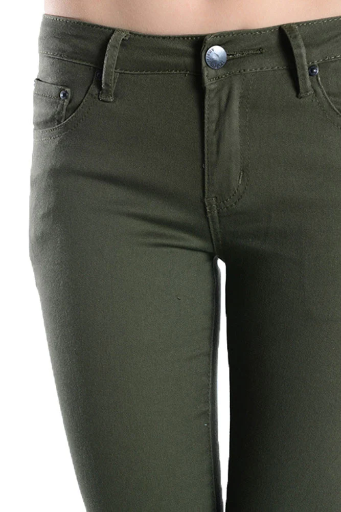 Colored Cut Skinny Fit Jeans - Image 5