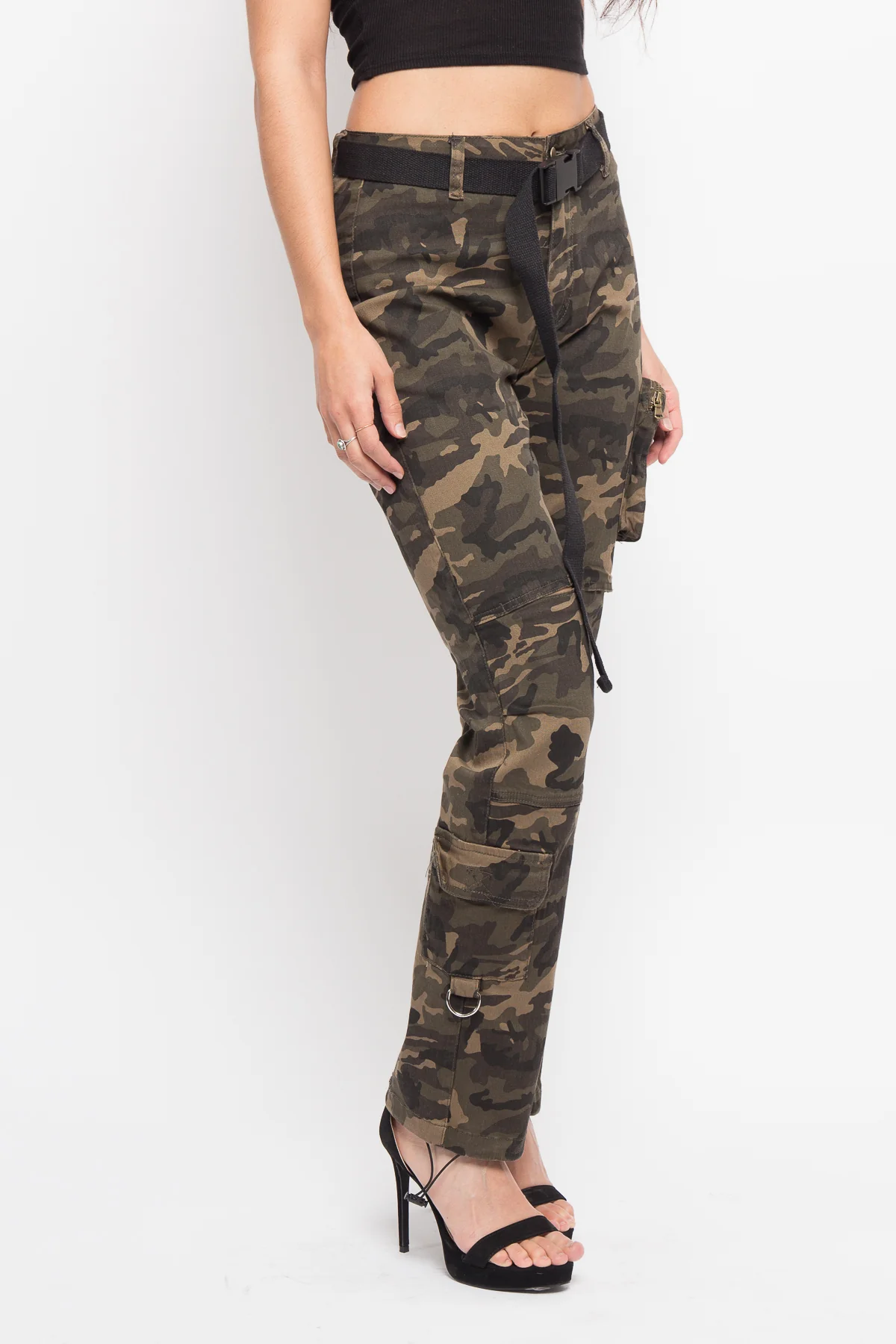 Colored Utility Jogger with Belt - Image 11