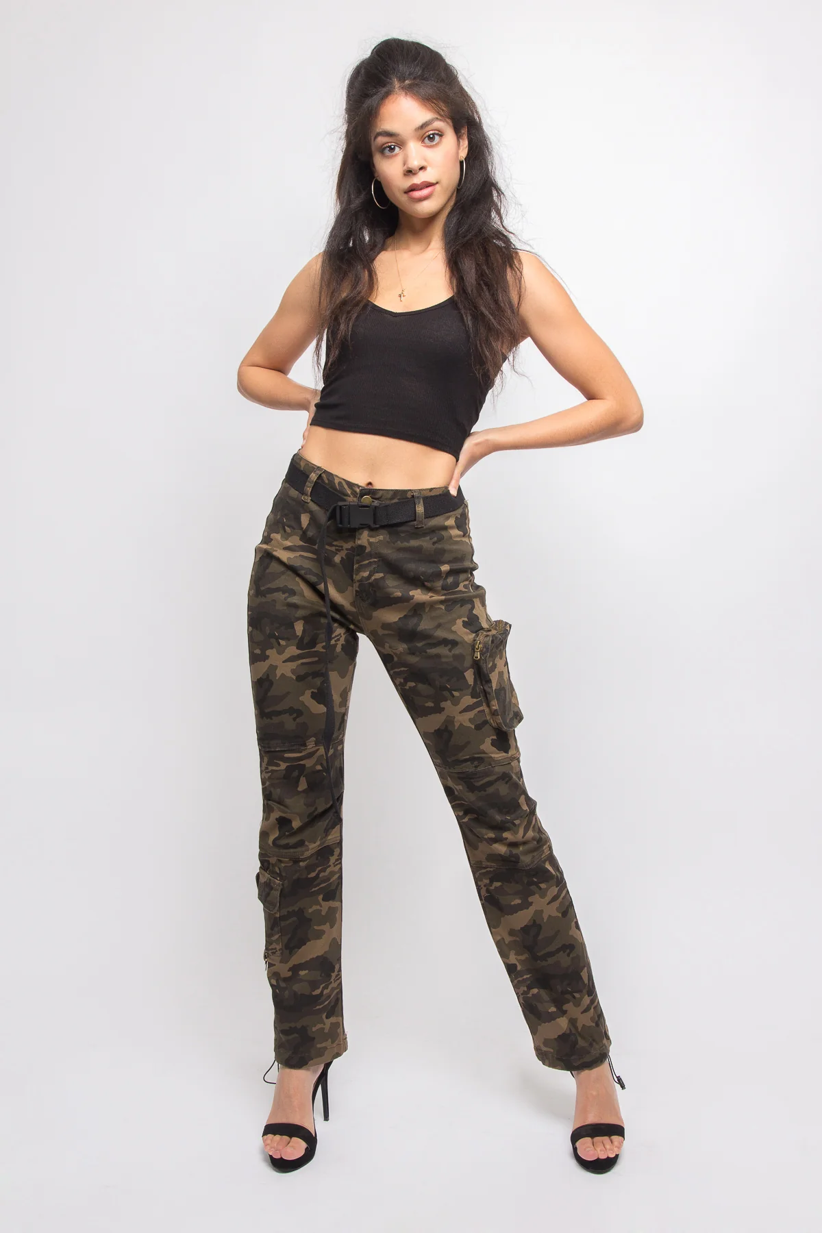 Colored Utility Jogger with Belt - Image 12