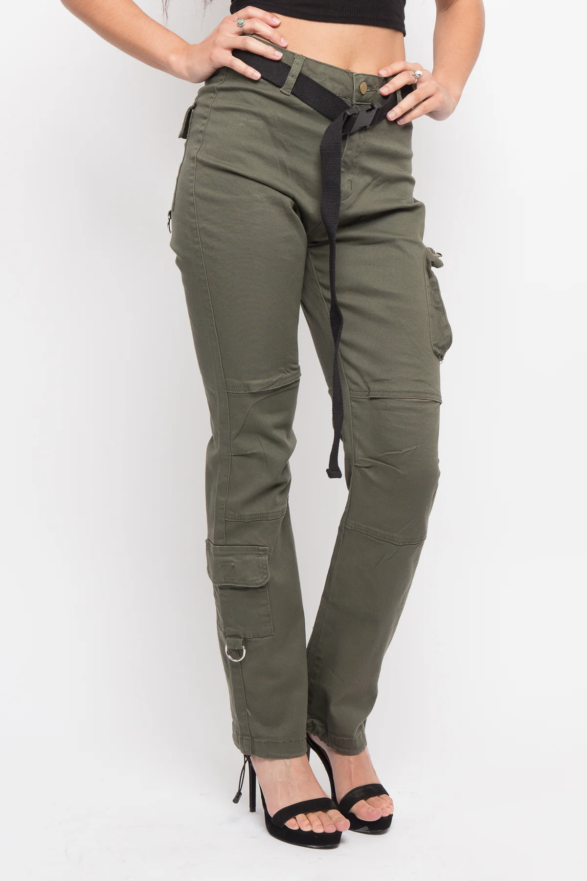 Colored Utility Jogger with Belt - Image 16
