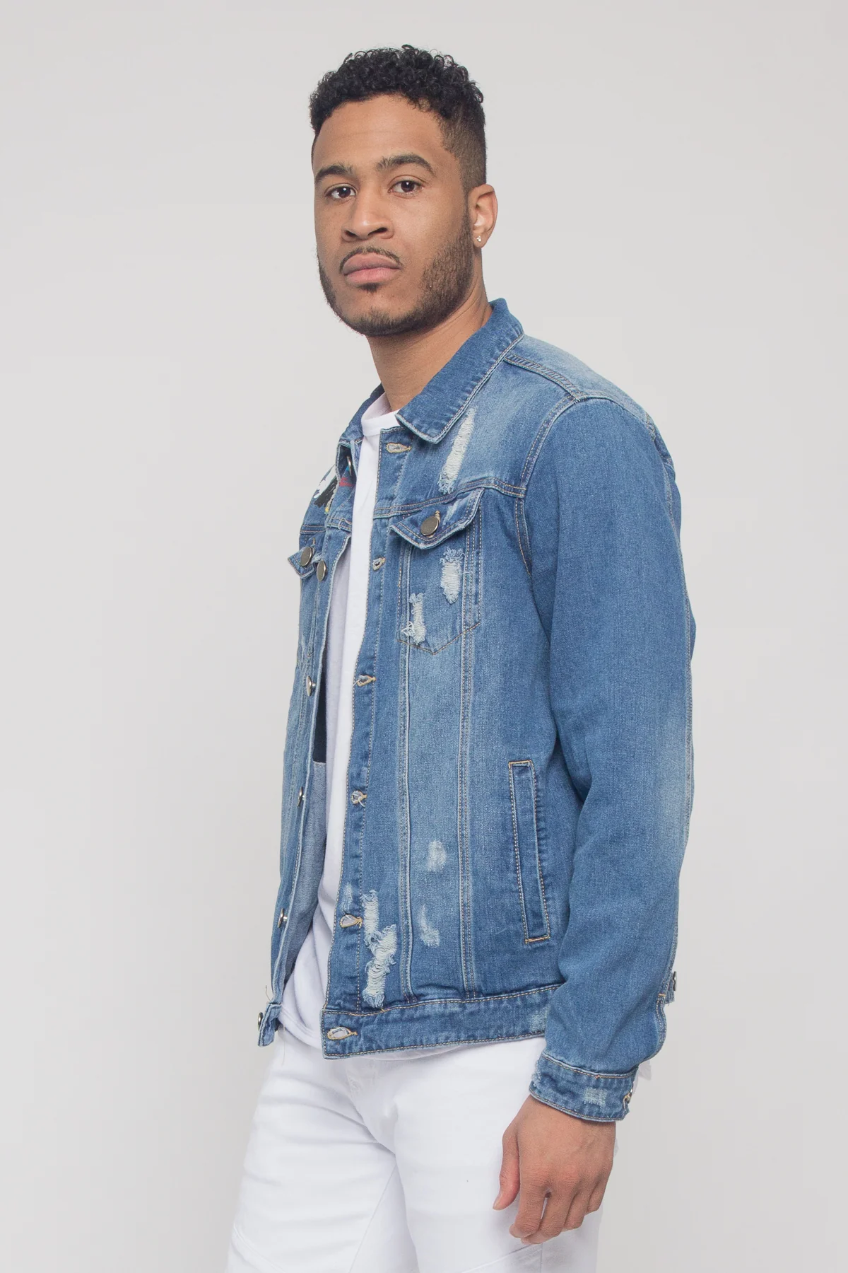Colorful Painted Tiger Denim Jacket - Image 4