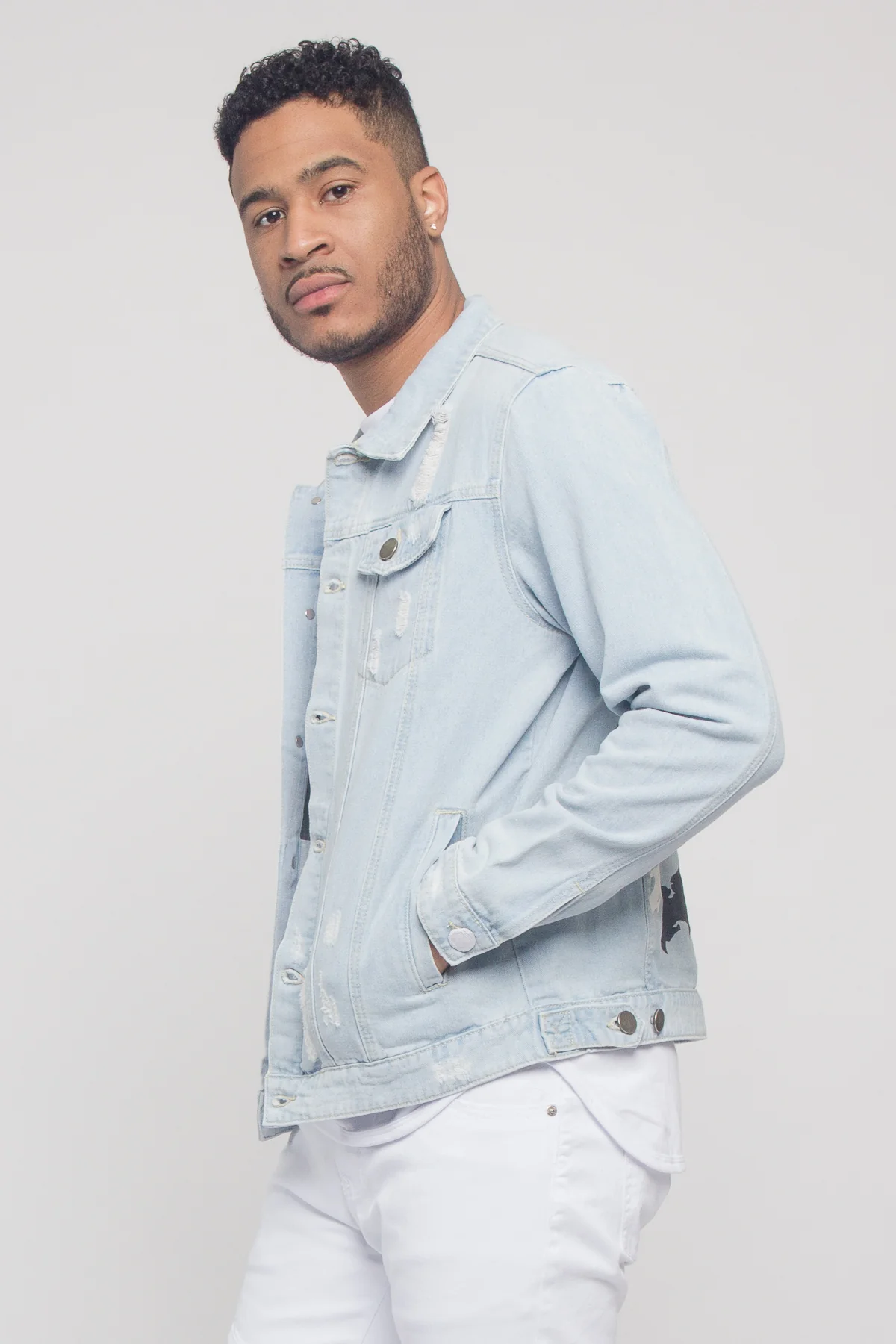 Colorful Painted Tiger Denim Jacket - Image 8