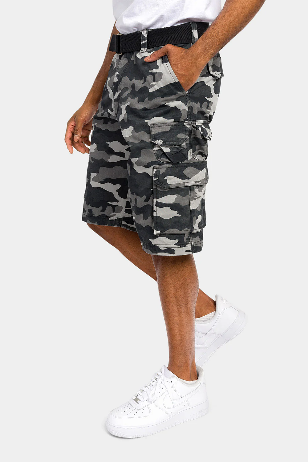 Essential Camo Relaxed Fit Chino Cargo Shorts - Image 10