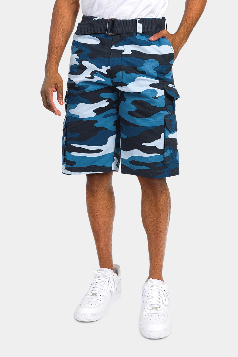 Essential Camo Relaxed Fit Chino Cargo Shorts - Image 2