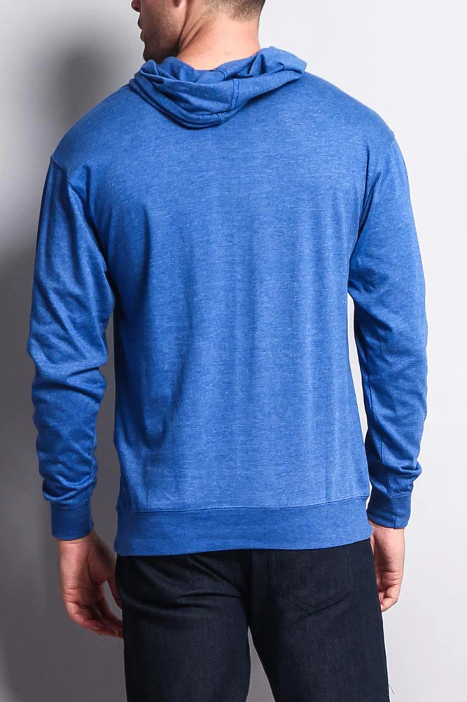 Men's Essential Cross-Dyed Heather Jersey Pullover Hoodie - Image 32