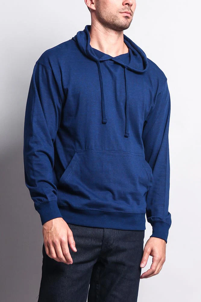 Men's Essential Cross-Dyed Heather Jersey Pullover Hoodie - Image 40