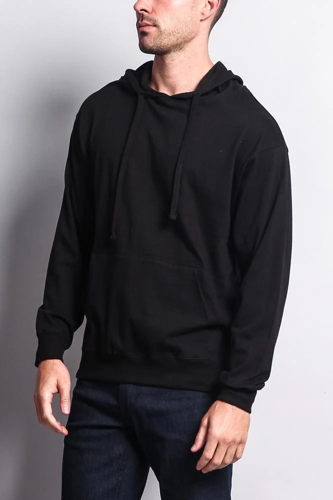 Men's Essential Cross-Dyed Heather Jersey Pullover Hoodie - Image 44